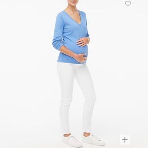 J.Crew White maternity jean in signature stretch